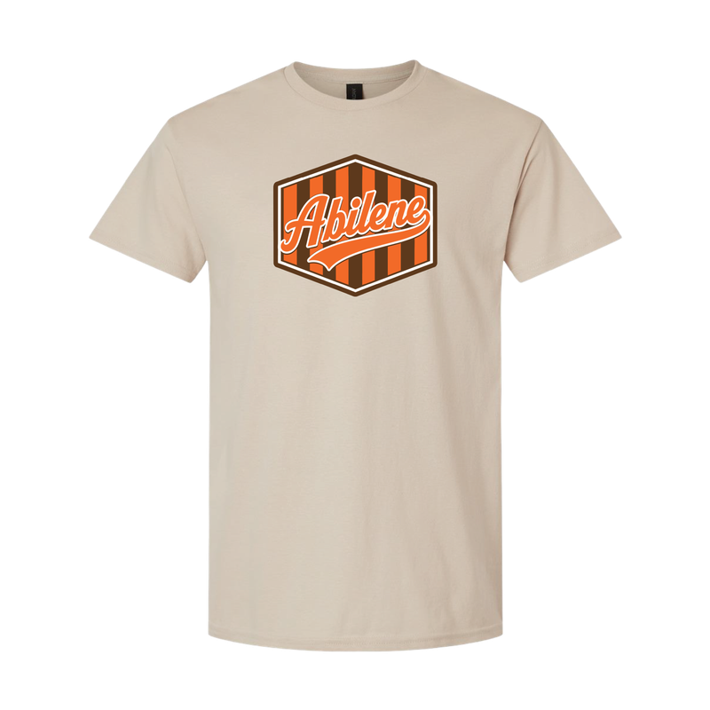 ABILENE HEXAGON STRIPES SAND TSHIRT