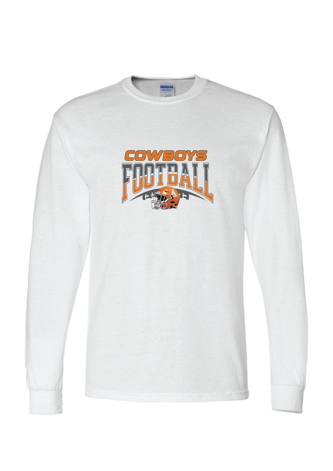 COWBOYS FOOTBALL - WHITE LONG SLEEVE 5400
