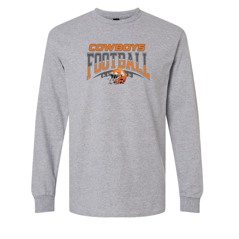 COWBOYS FOOTBALL - Sport Grey LONG SLEEVE 5400