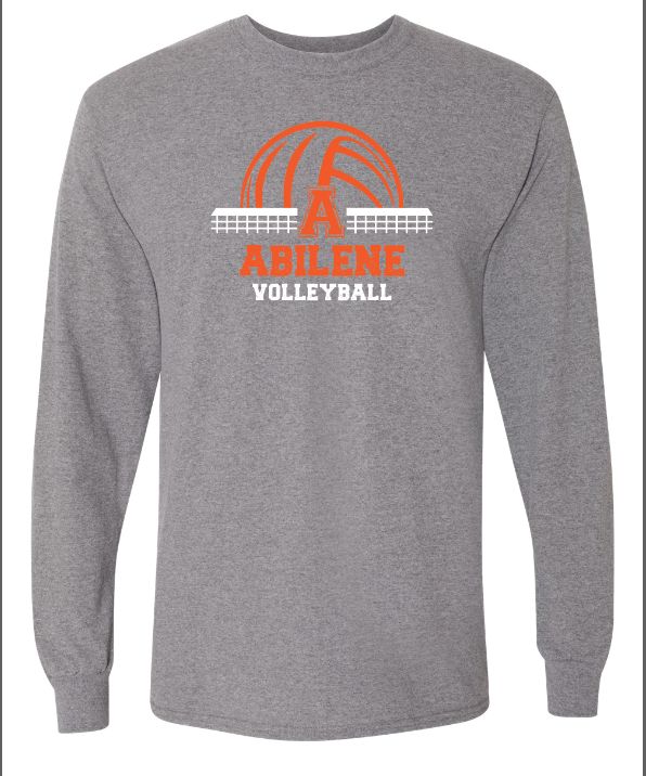 Volleyball LS Gildan Heather Graphite 8400