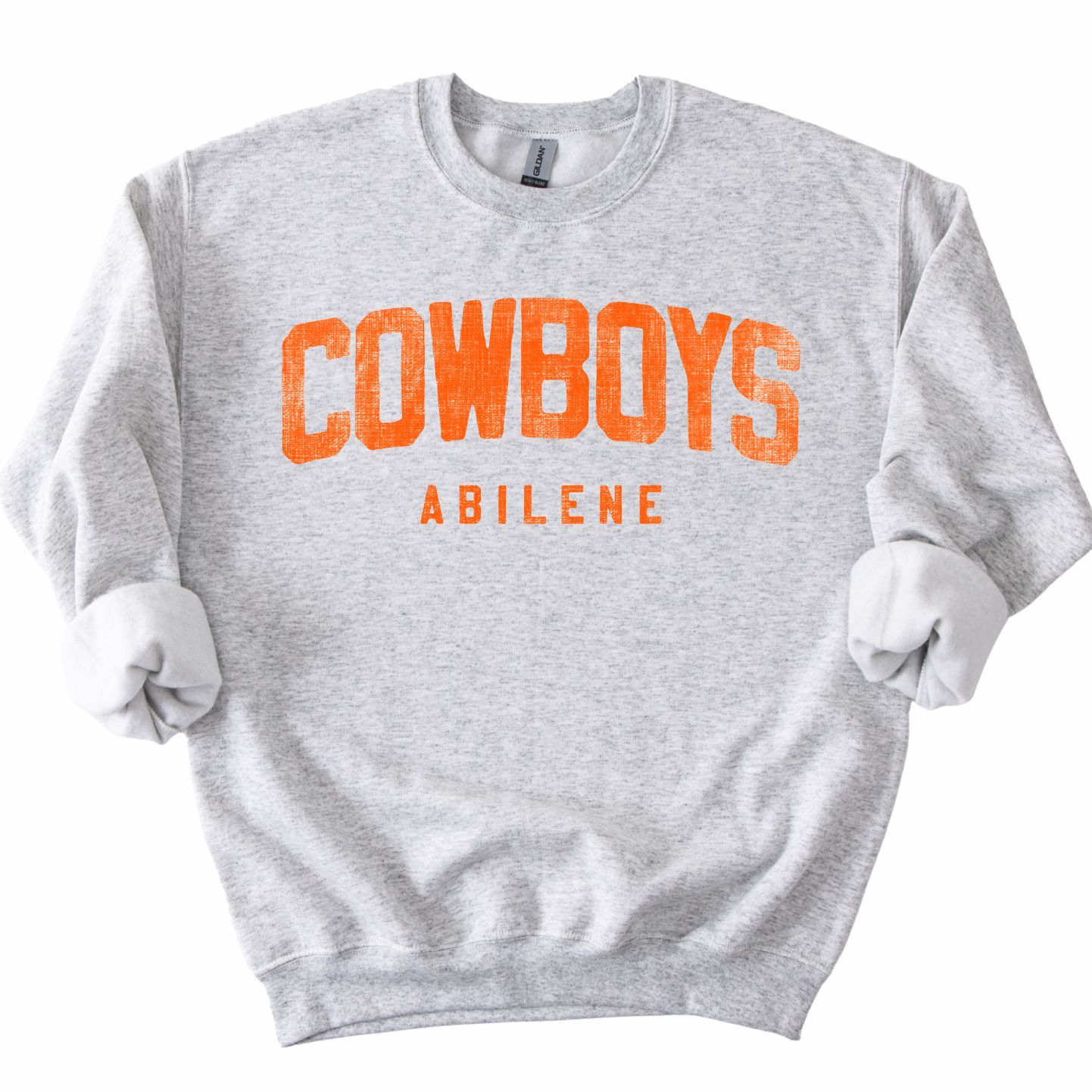 COWBOYS DISTRESSED SWEATSHIRT ASH 18000