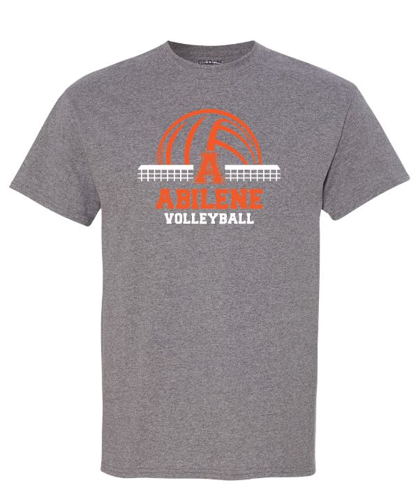 Volleyball Heather Graphite Tshirt 8000