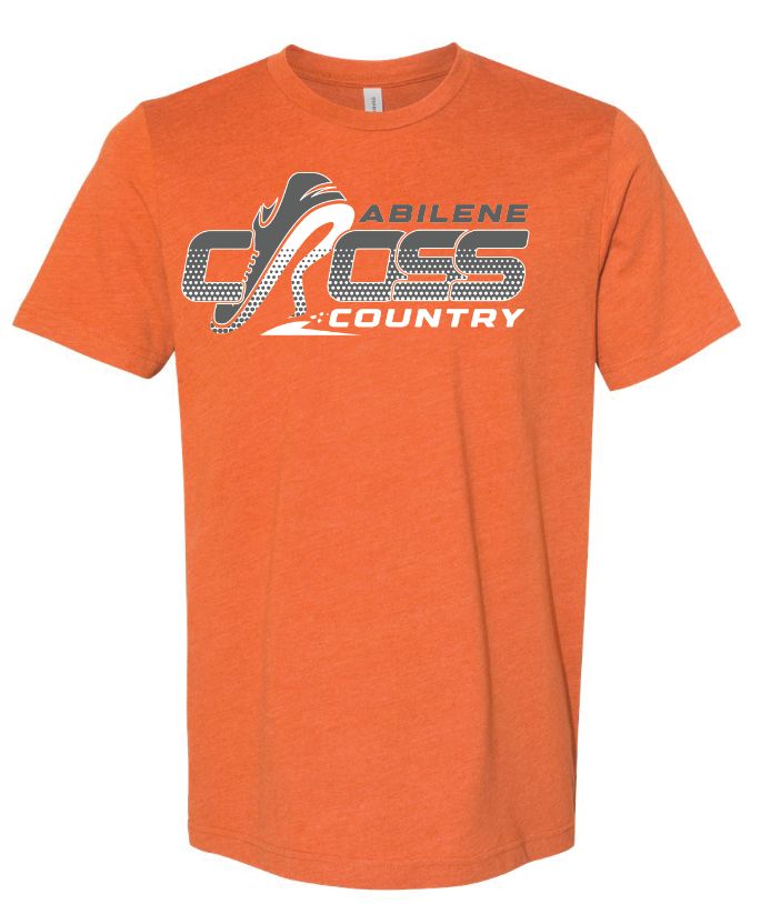 2026 CROSS COUNTRY -HEATHER ORANGE BELLA CANVAS 3001 CVC