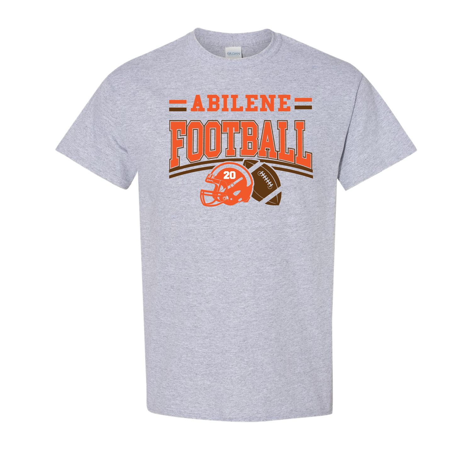 Abilene Football - Sport Grey 8000