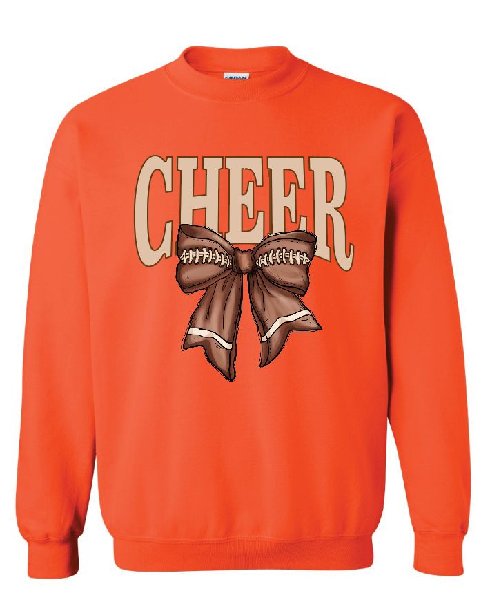 CHEER FOOTBALL BOW
