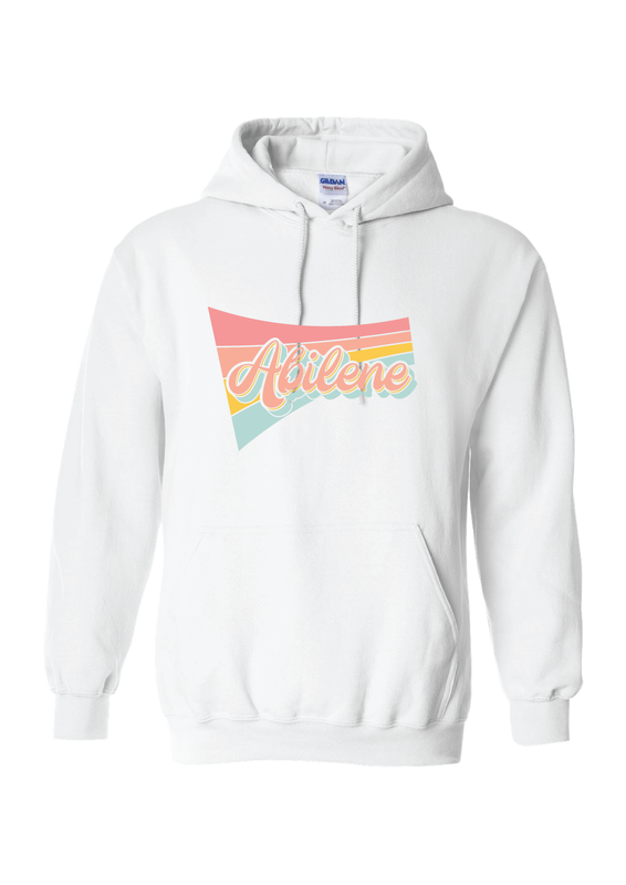 ABILENE RETRO WHITE HOODIE 18500