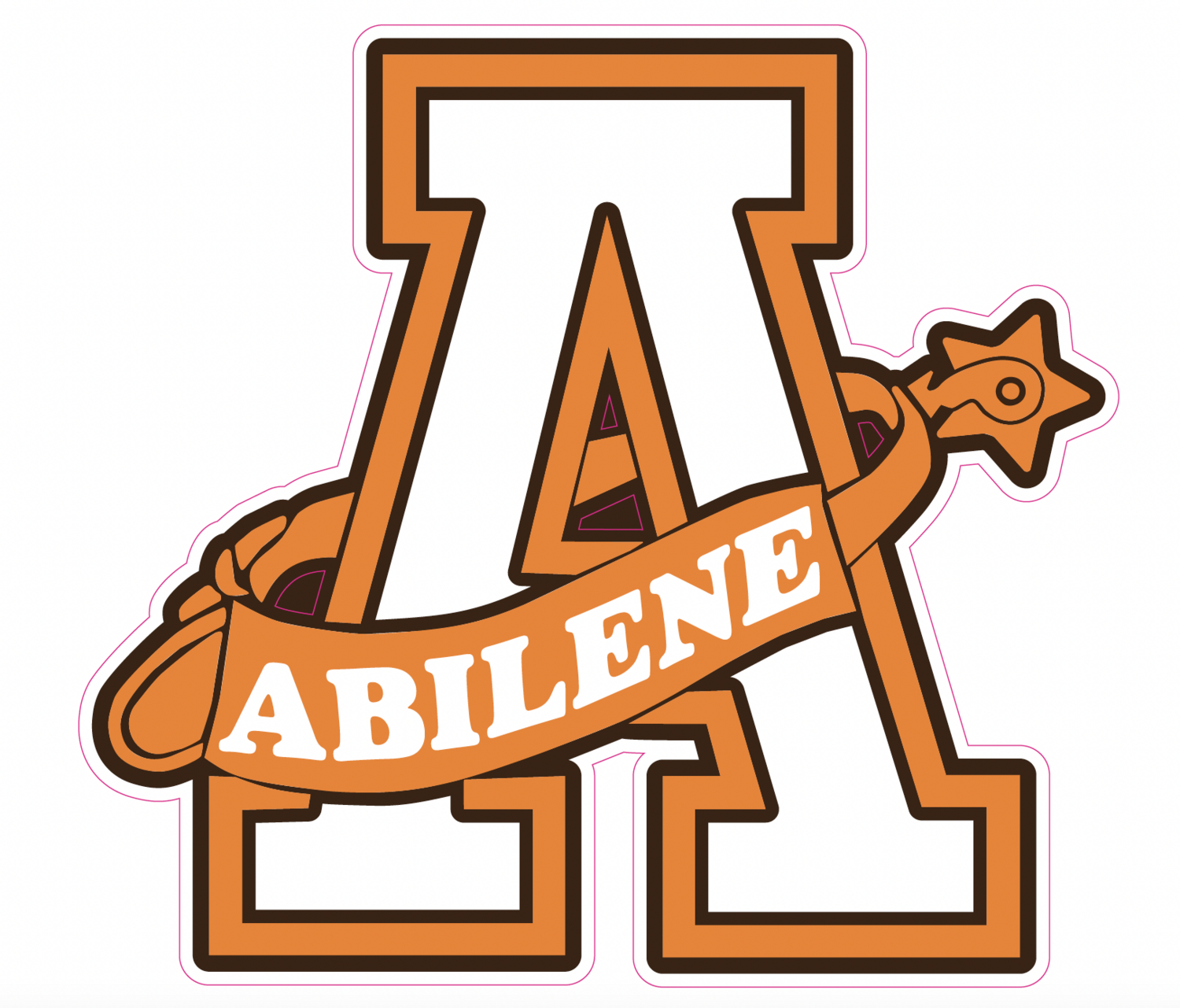 Abilene A Logo Decal 5"