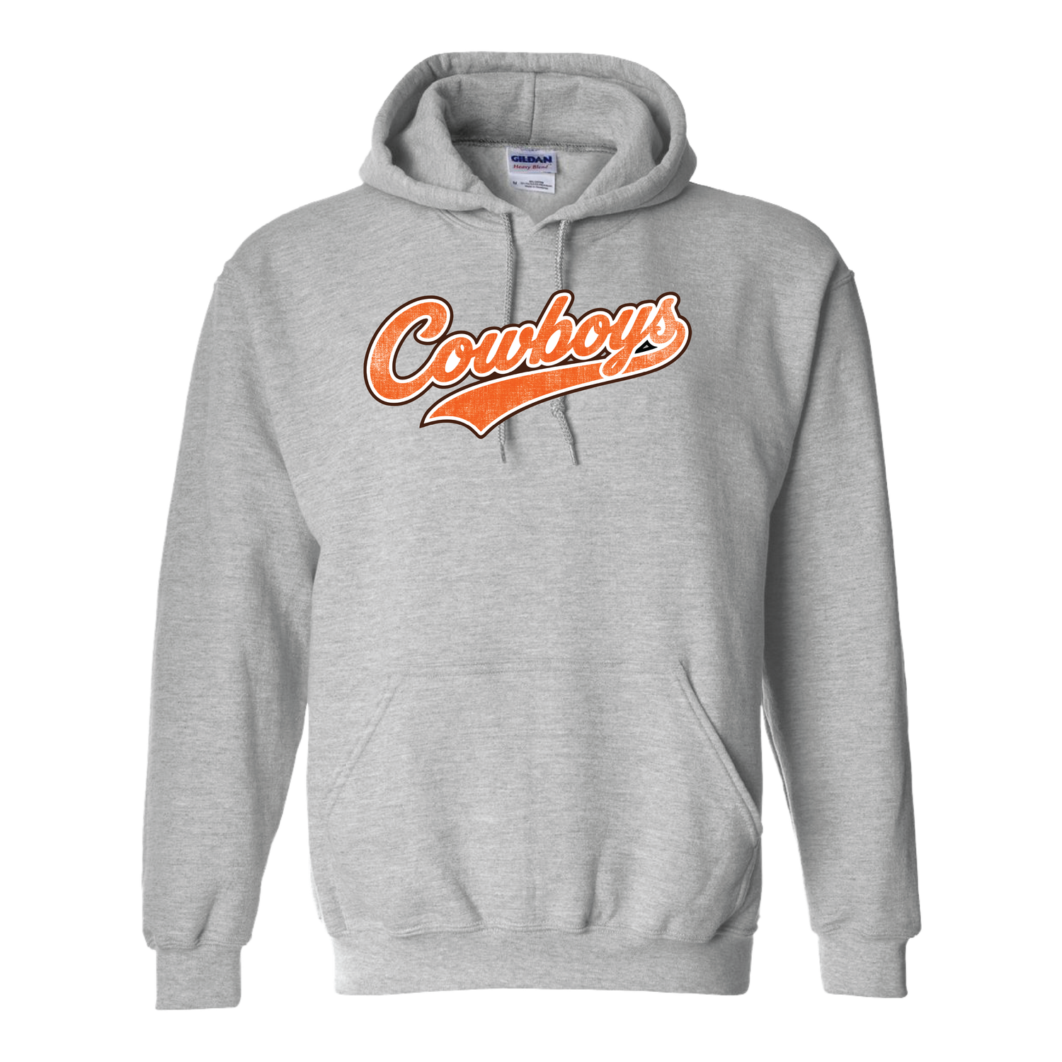 COWBOYS DISTRESS TAIL  HOODIE Sport Grey 18500