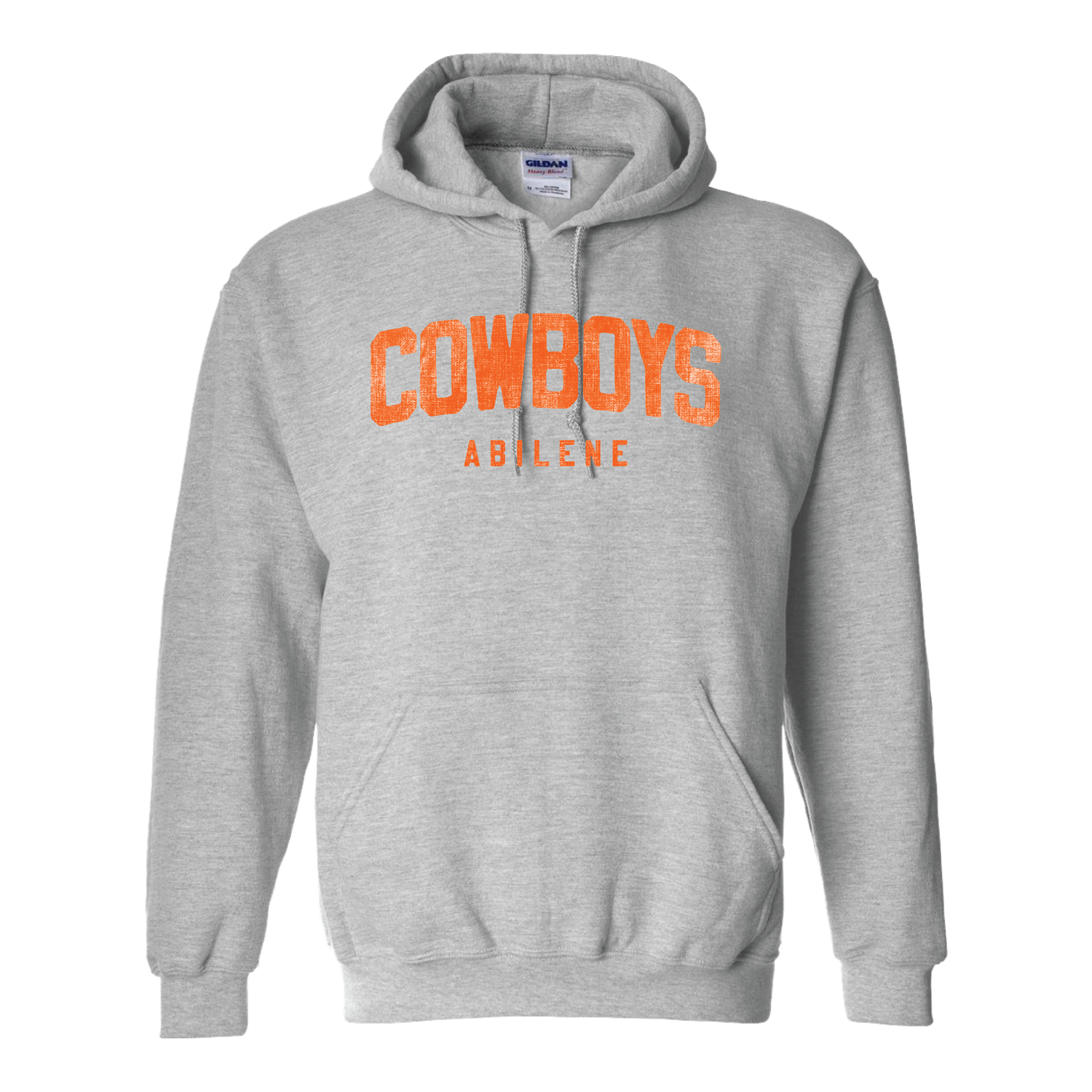 ABILENE COWBOYS DISTRESSED HOODIE Sport Grey 18500