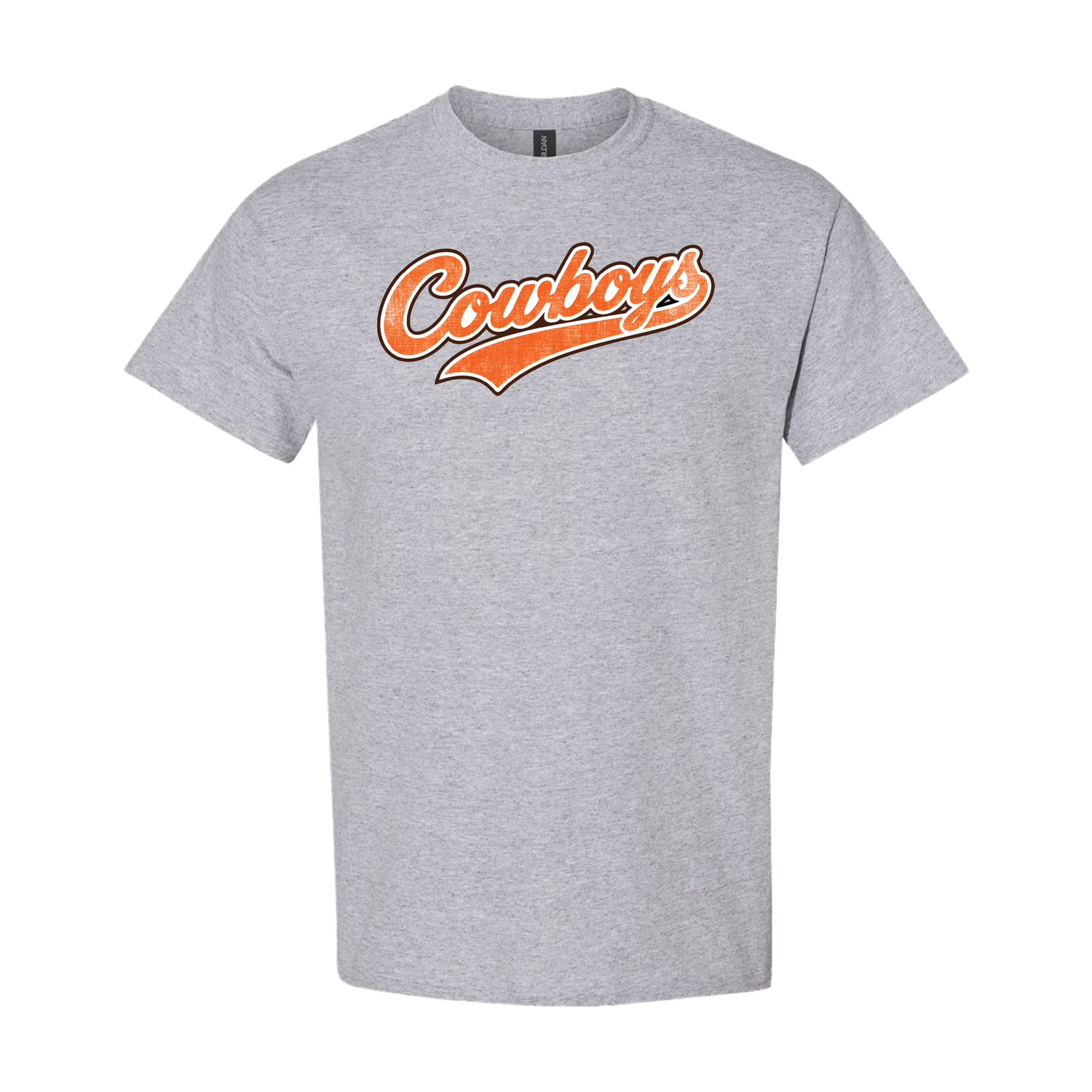 COWBOYS DISTRESS TAIL TSHIRT Sport Grey 8000