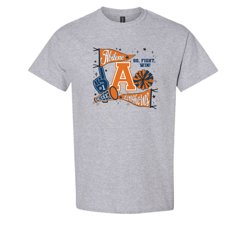 LONGHORN CHEER-SPORTS GREY