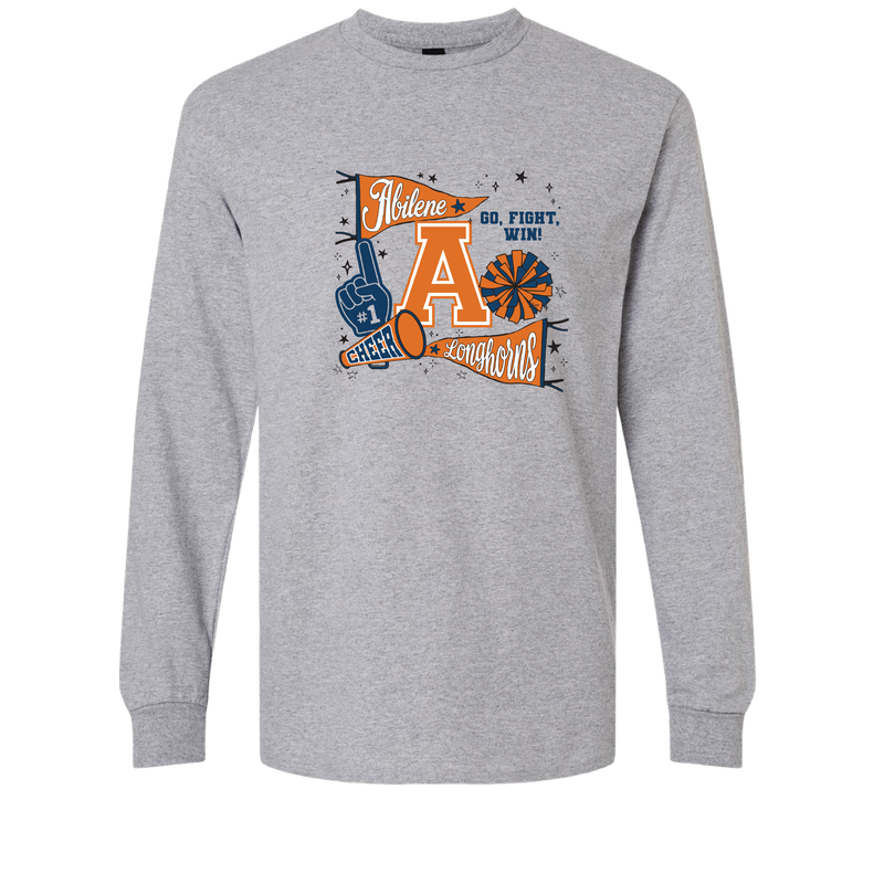LONGHORN CHEER-SPORTS GREY