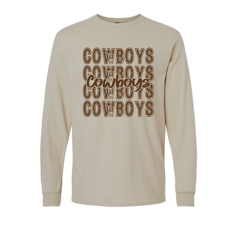 DISTRESSED COWBOYS REPEATING SAND ALL STYLES
