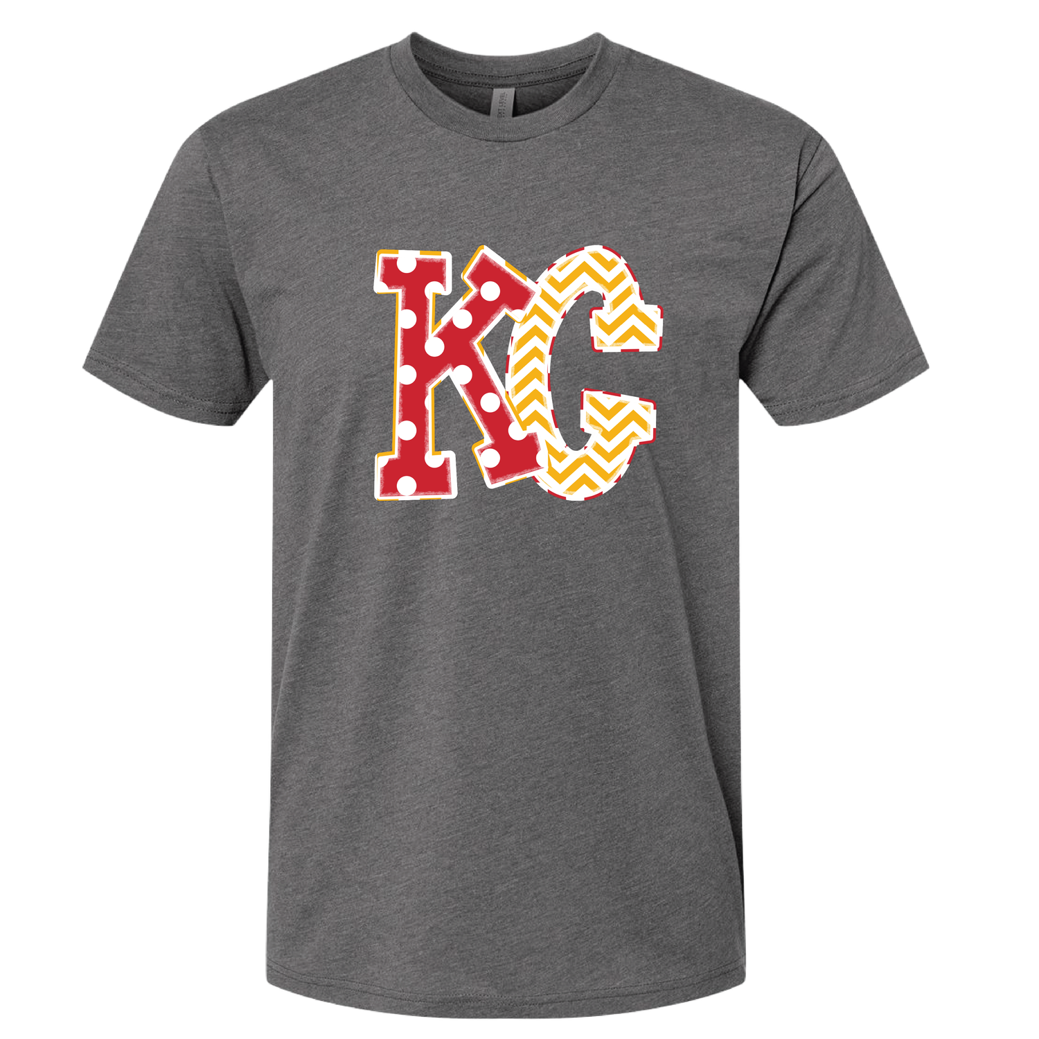 DARK HEATHER GREY KC CHIEFS TSHIRT