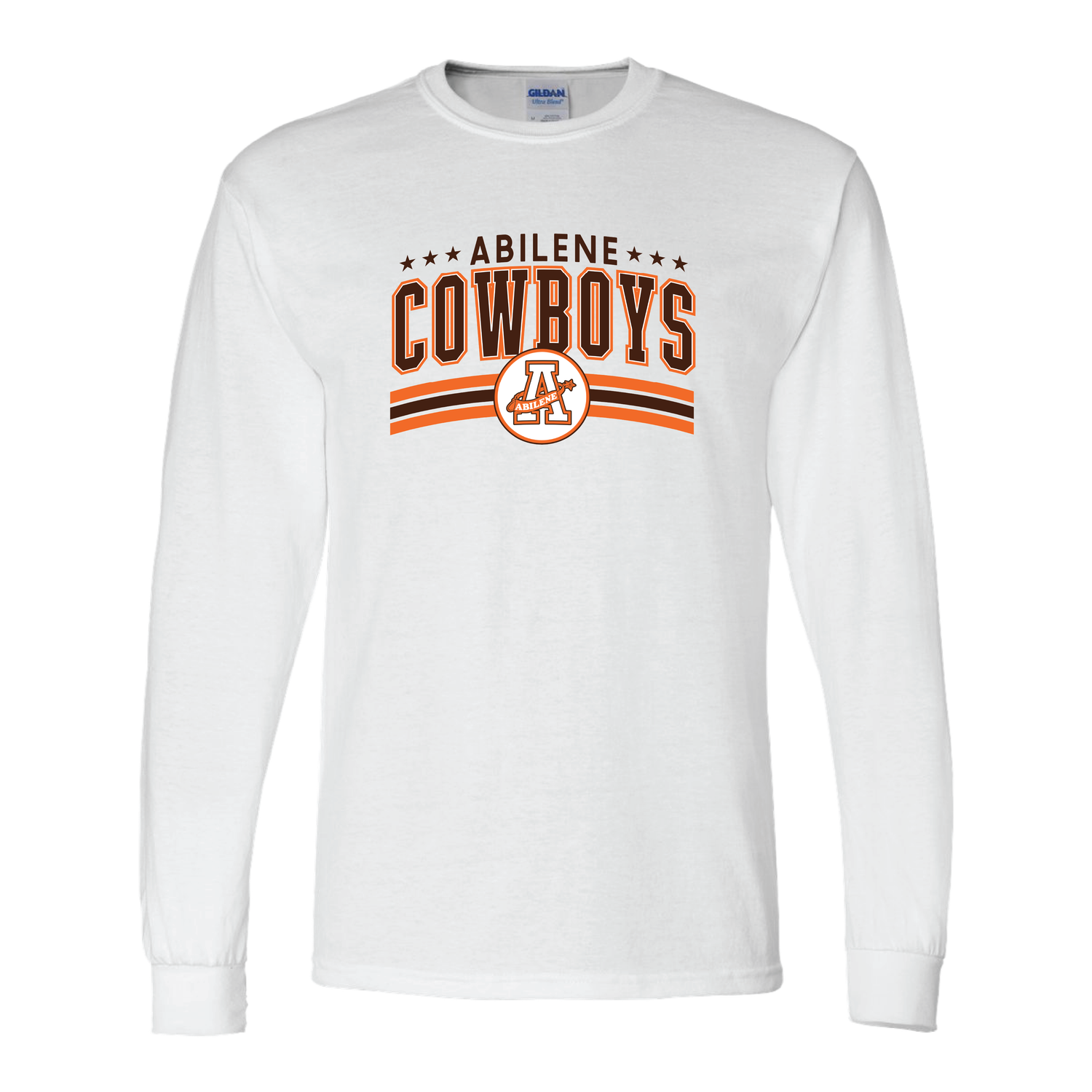 ABILENE COWBOYS WHITE LONG SLEEVE