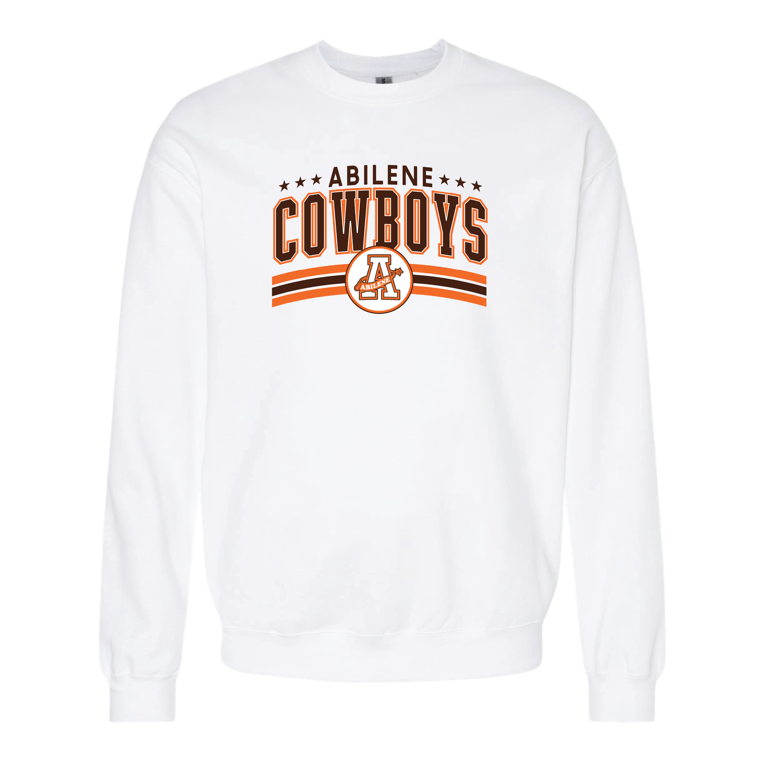 ABILENE COWBOYS WHITE SWEATSHIRT