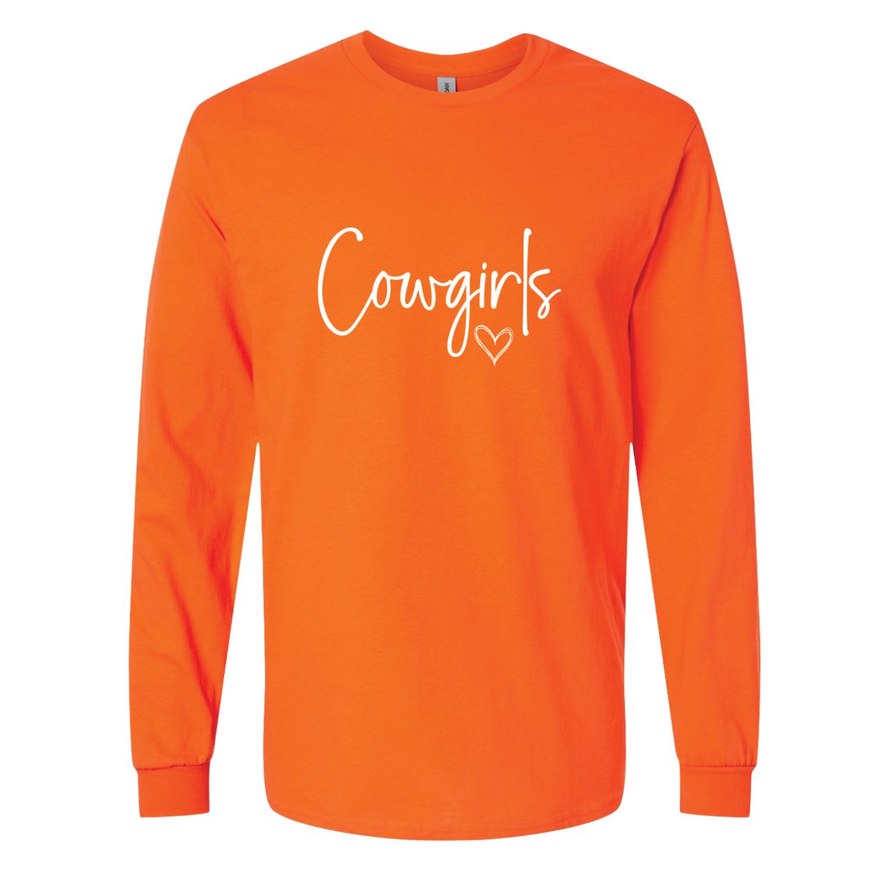 COWGIRLS HEART ORANGE LONG SLEEVE 2400