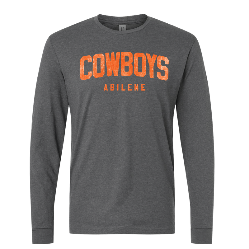 ABILENE COWBOYS DISTRESSED DARK HEATHER GRAY ALL STYLES