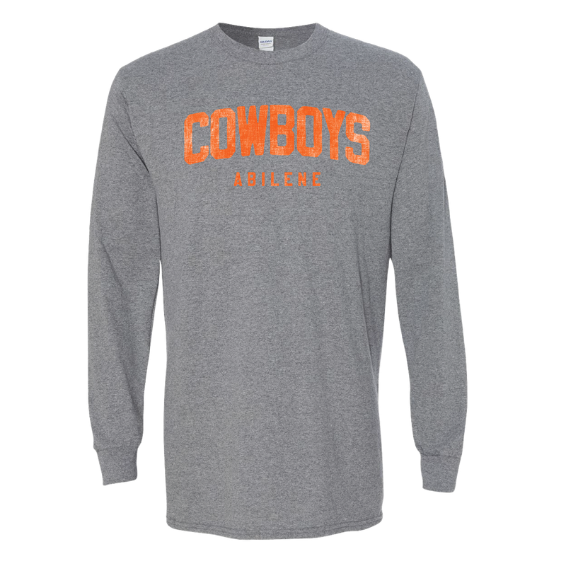 ABILENE COWBOYS DISTRESSED HEATHER GRAPHITE ALL STYLES