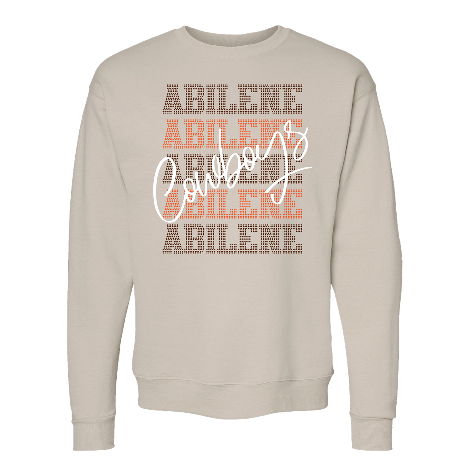 ABILENE COWBOYS DOTS SAND SWEATSHIRT 18000