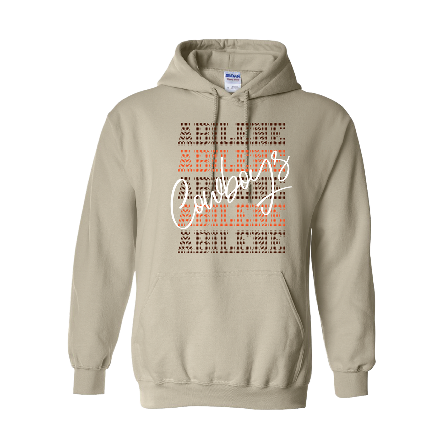 ABILENE COWBOYS DOTS SAND HOODIE 18500