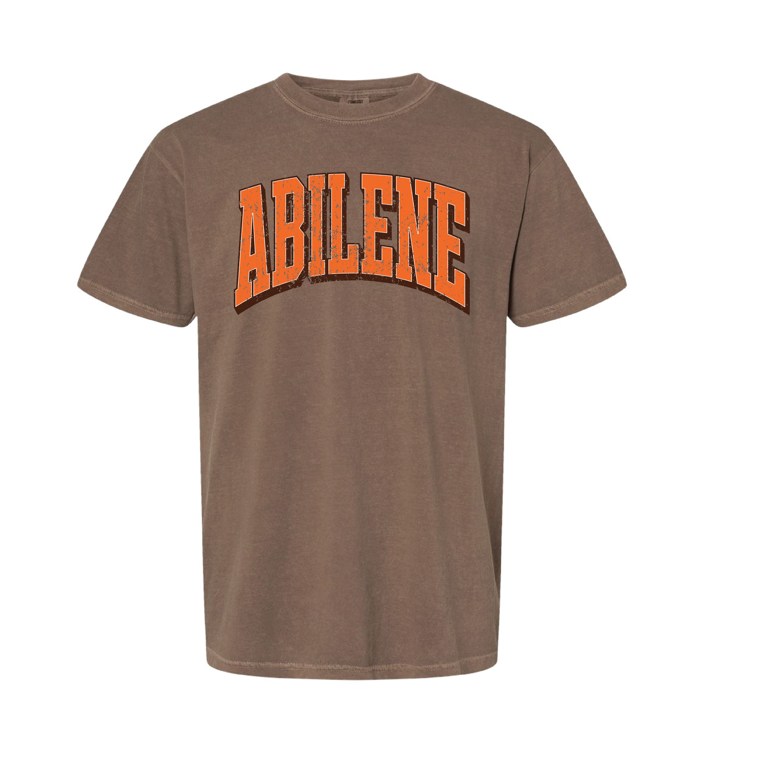 ABILENE CURVED ESPRESSO TSHIRT Comfort Colors 1717