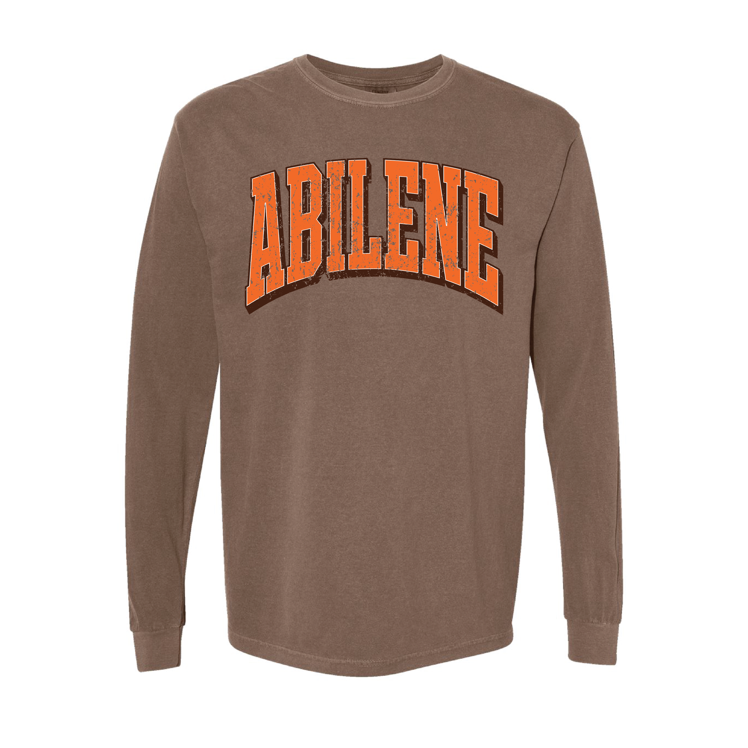 ABILENE CURVED ESPRESSO LONGSLEEVE Comfort Colors 1717