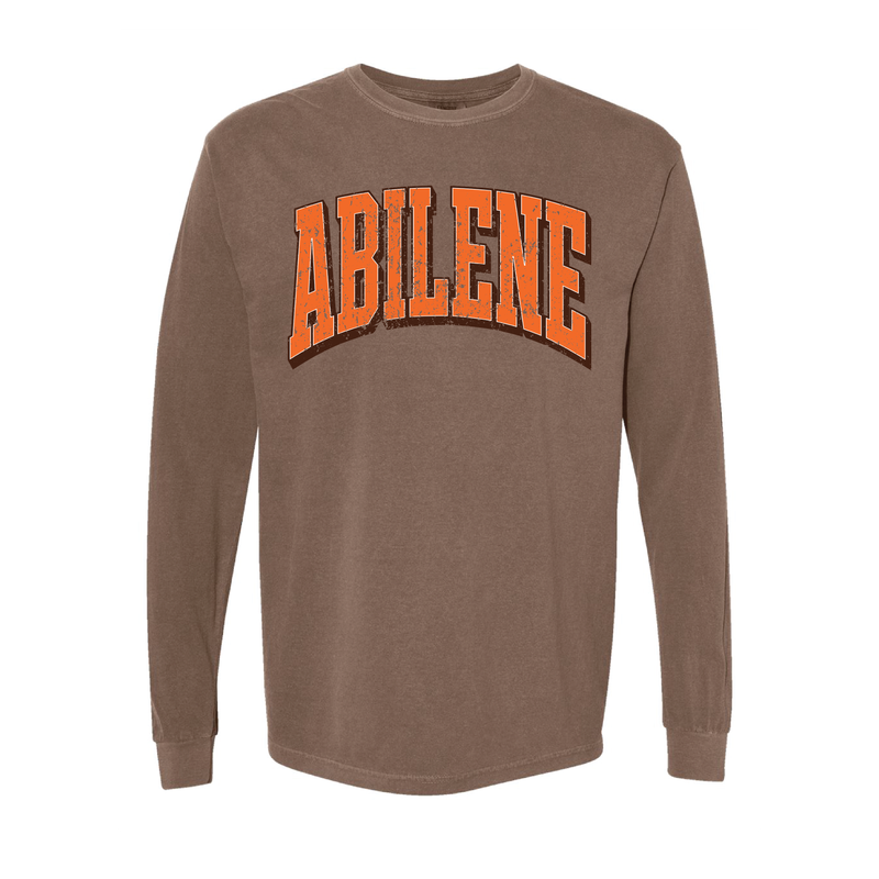 ABILENE CURVED ESPRESSO LONGSLEEVE Comfort Colors 1717