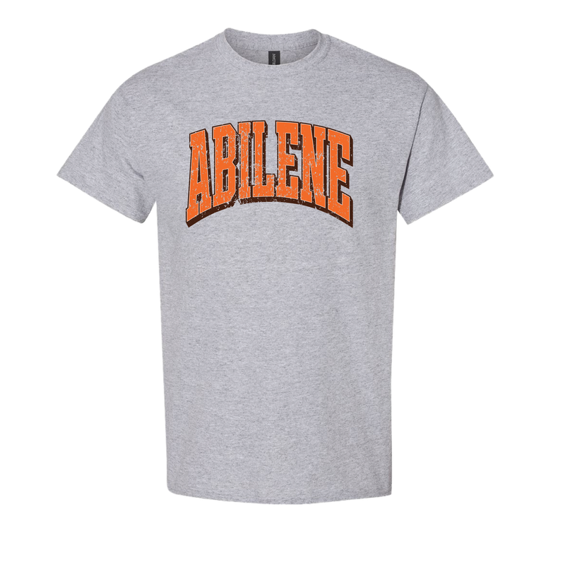 ABILENE CURVED LARGE TSHIRT SPORT GREY