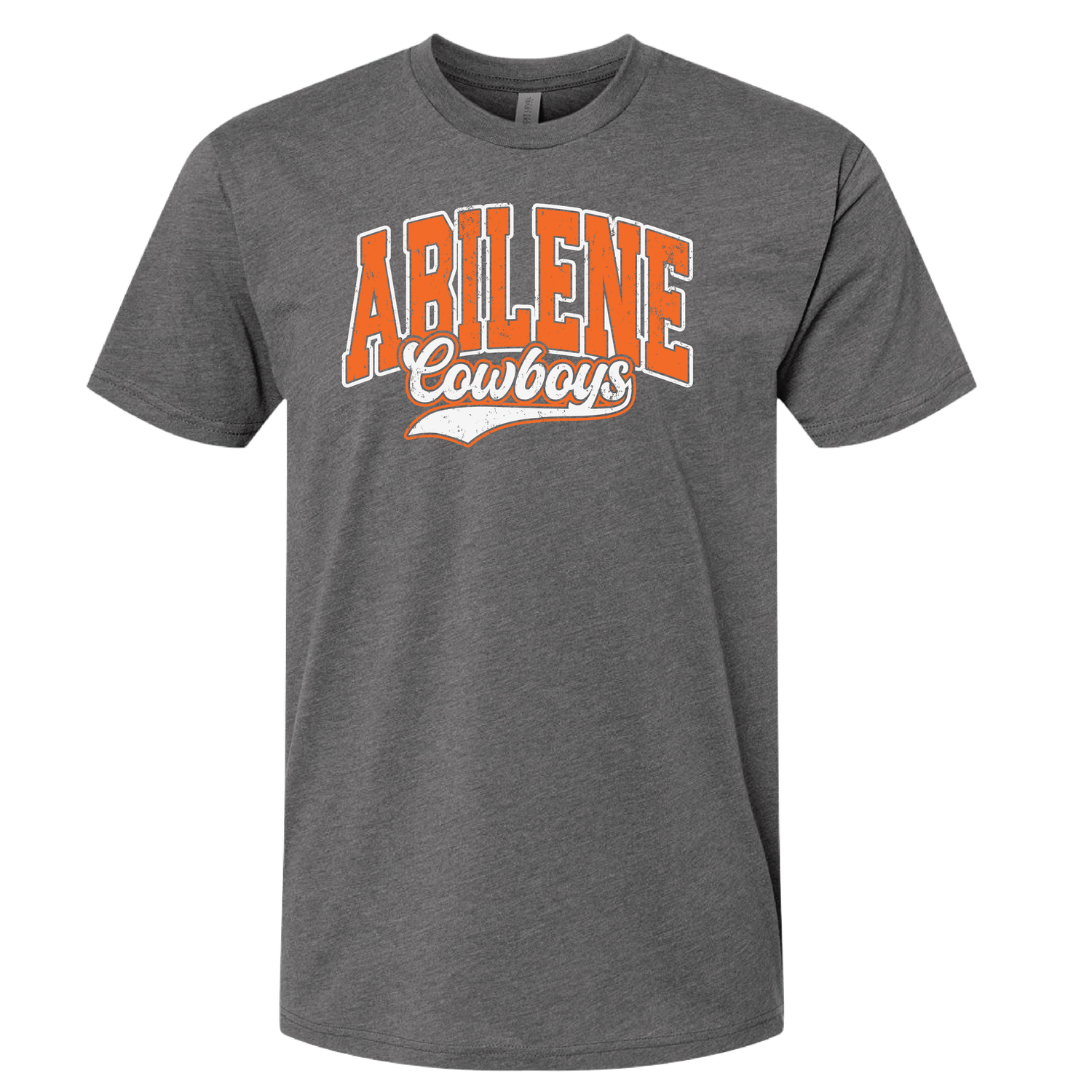 ABILENE COWBOYS SCRIPT TAIL HOODIE Dark Heather Grey