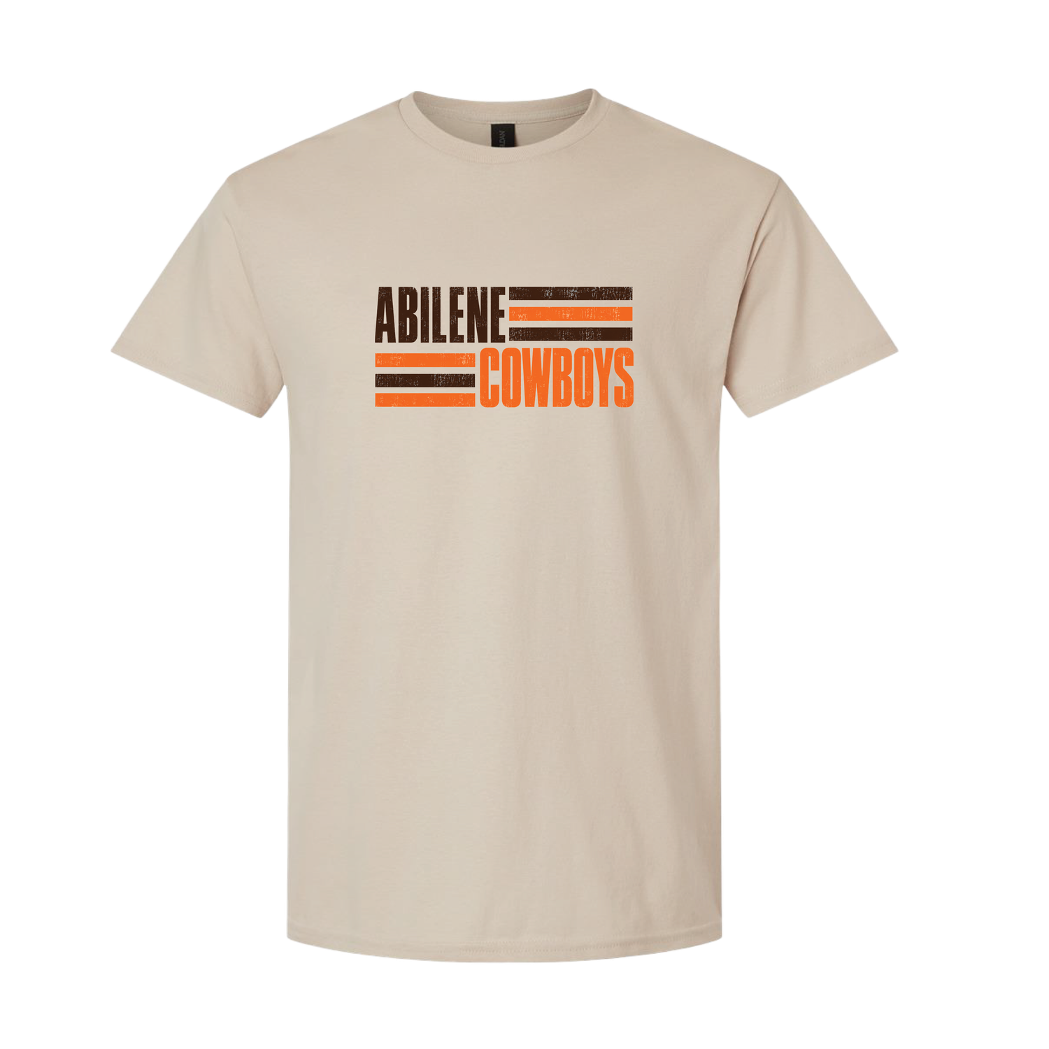 ABILENE COWBOYS BLOCK  SAND TSHIRT 8000