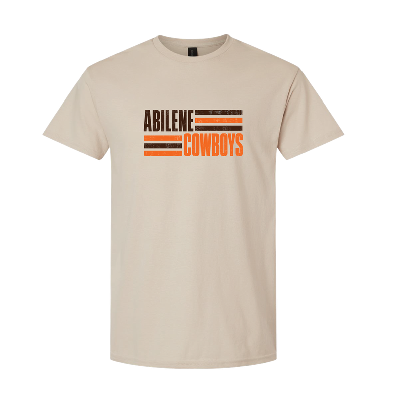 ABILENE COWBOYS BLOCK  SAND TSHIRT 8000