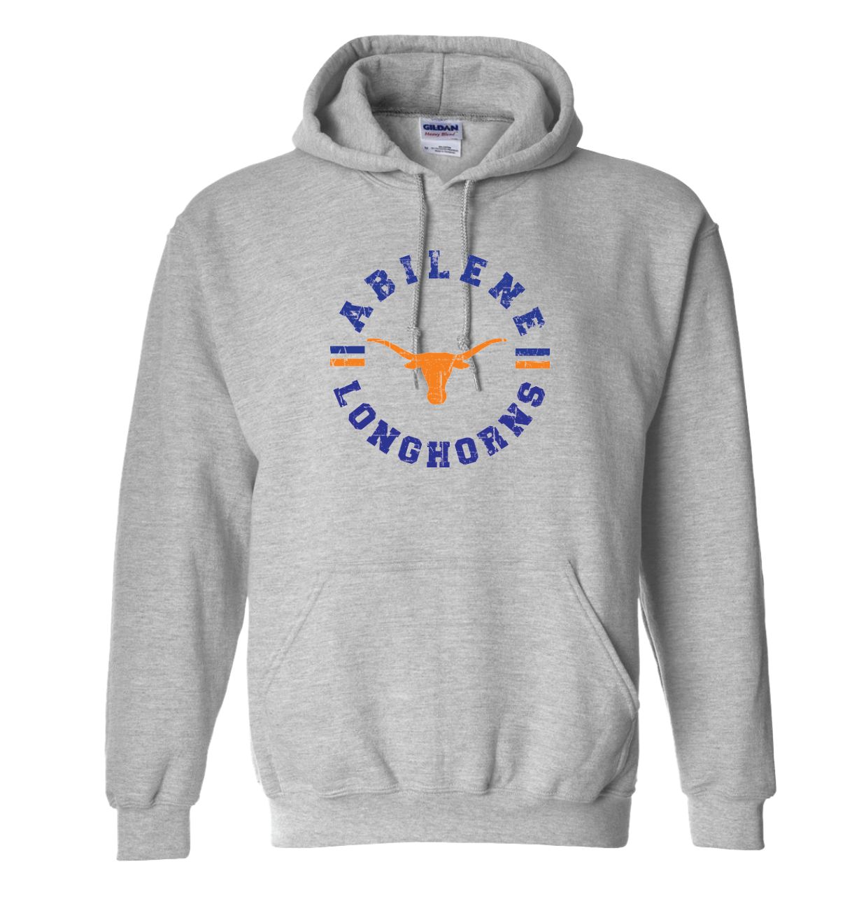 CIRCLE LONGHORNS SPORT GRAY HOODIE 18500
