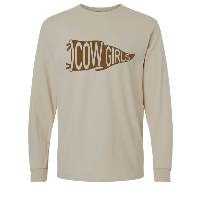 COWGIRLS BROWN PENNANT LONG SLEEVE 2400