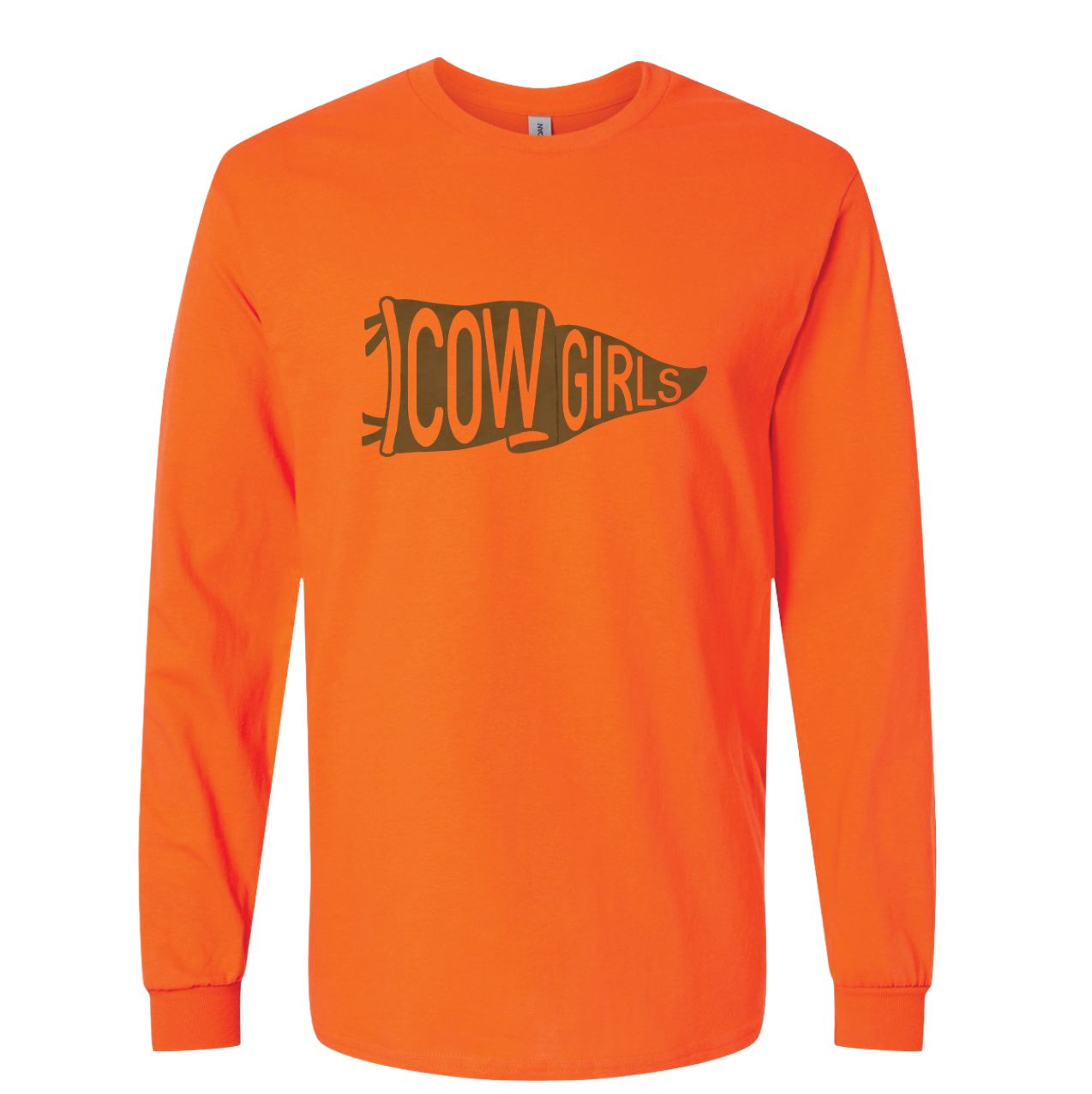 COWGIRLS BROWN PENNANT LONG SLEEVE 2400