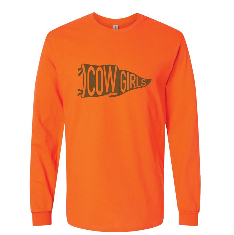 COWGIRLS BROWN PENNANT LONG SLEEVE 2400