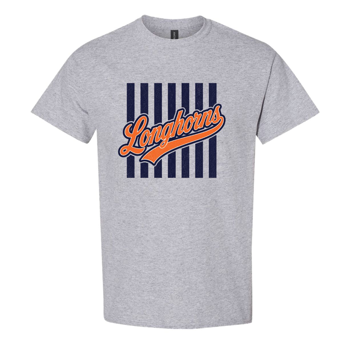 LONGHORNS STRIPES SPORT GRAY TSHIRT 8000