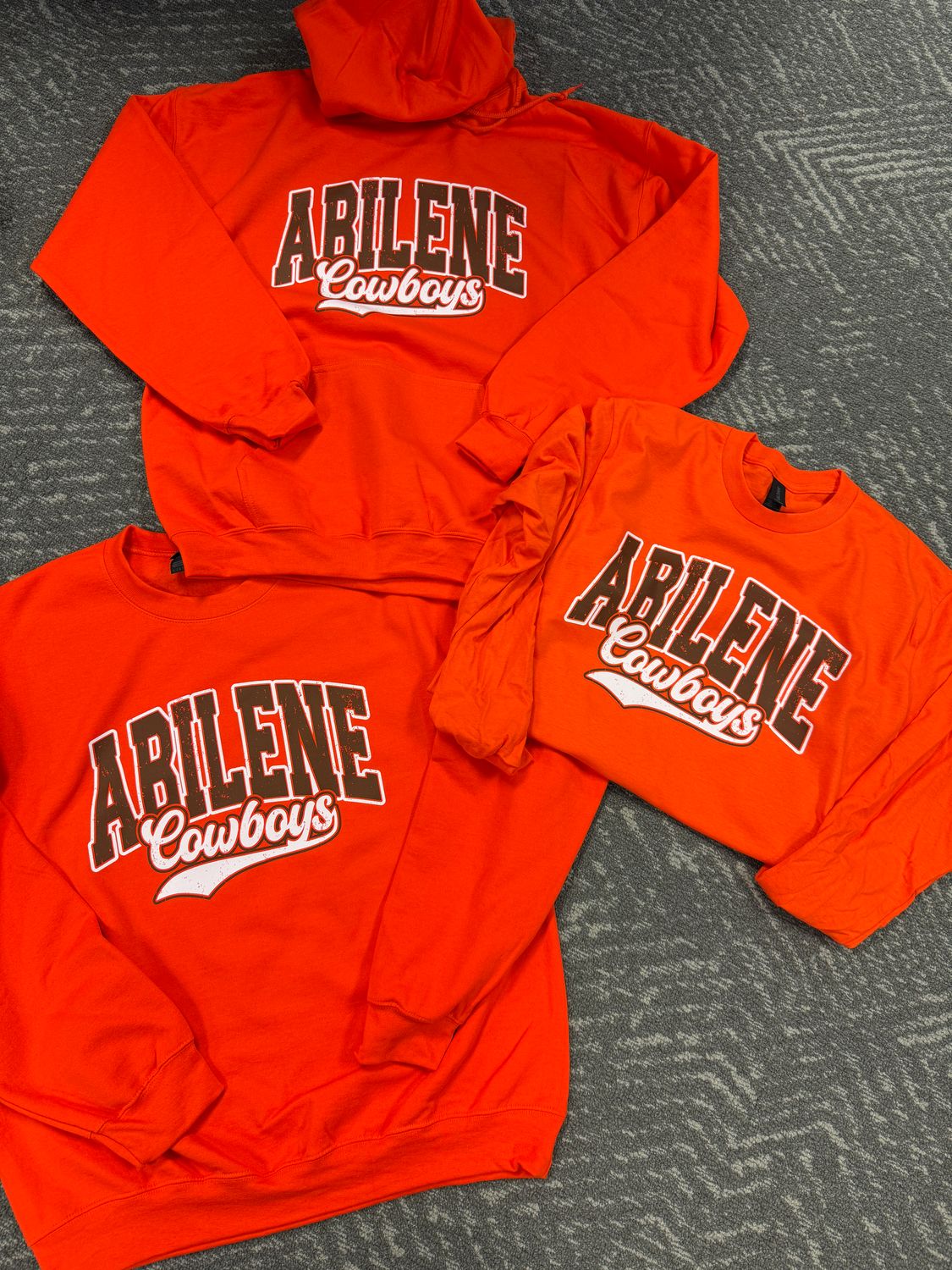ABILENE COWBOYS ORANGE ALL STYLES