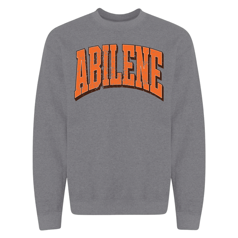 ABILENE CURVED LARGE SWEATSHIRT Heather Graphite 18000