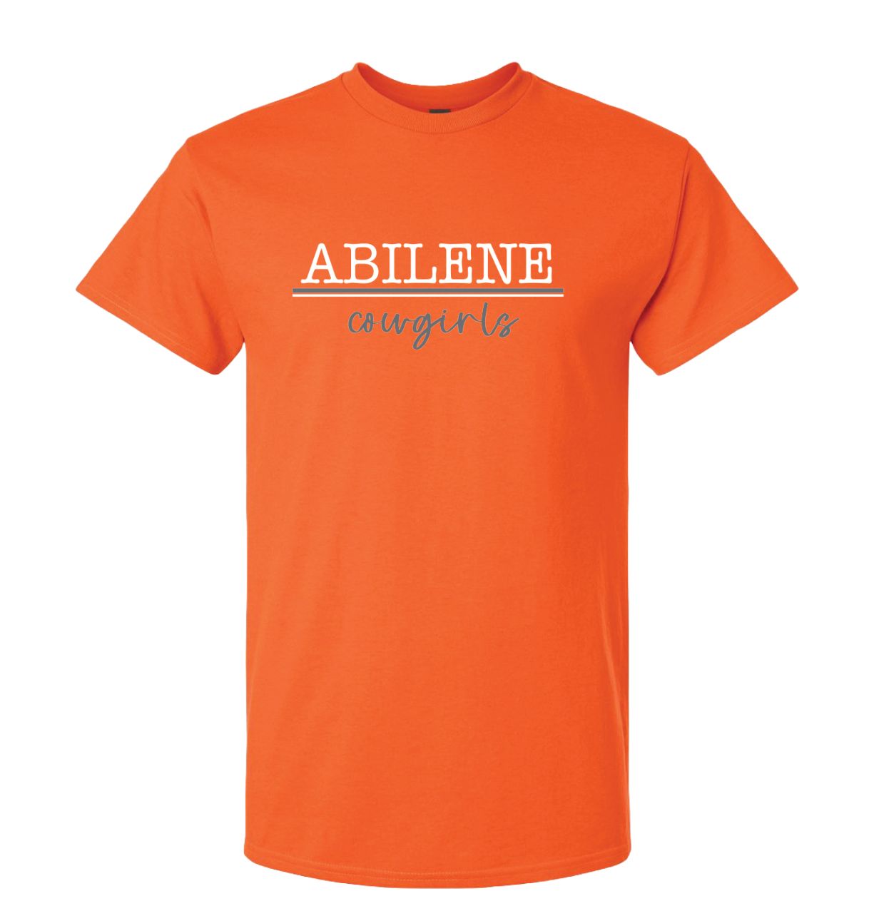 WHITE &amp; GRAY ABILENE COWGIRLS TSHIRT 8000