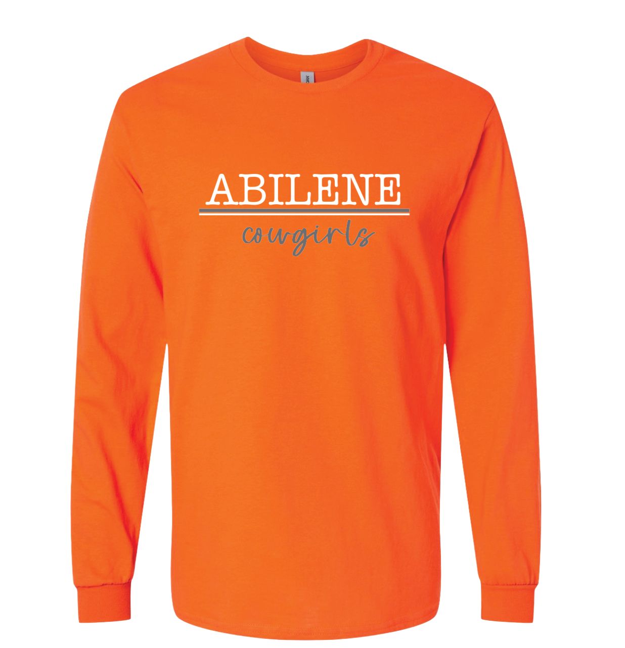 WHITE &amp; GRAY ABILENE COWGIRLS LONG SLEEVE 2400