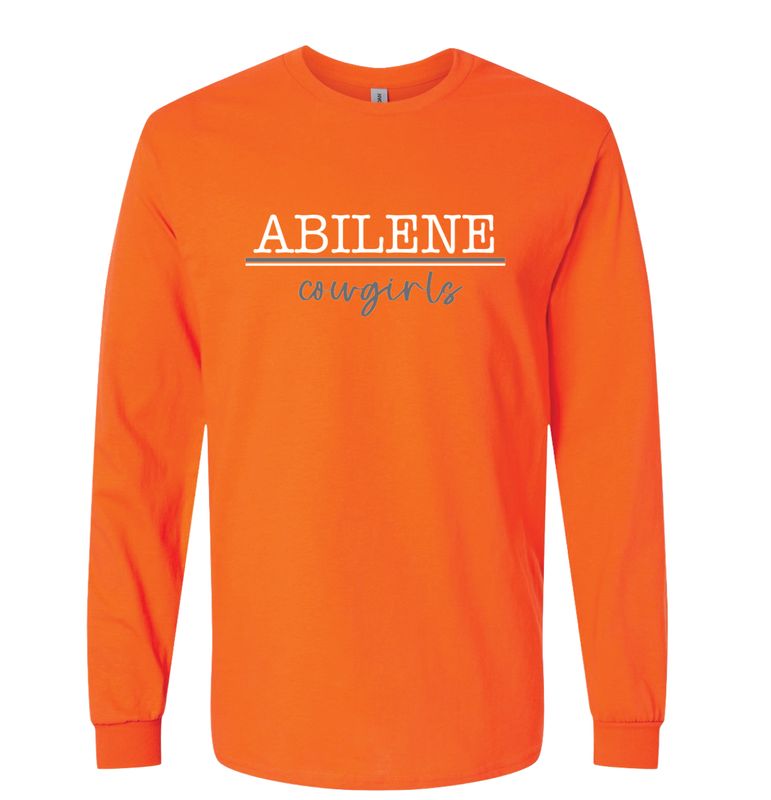 WHITE &amp; GRAY ABILENE COWGIRLS LONG SLEEVE 2400