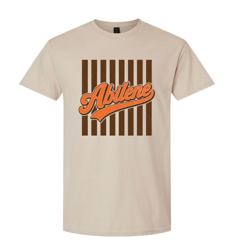 ABILENE STRIPES SAND TSHIRT 8000