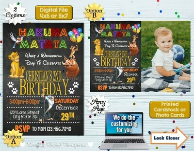 Lion King Birthday*Lion King Invitation*Lion King Digital*Lion King Theme*Lion King Party*Lion King Invite