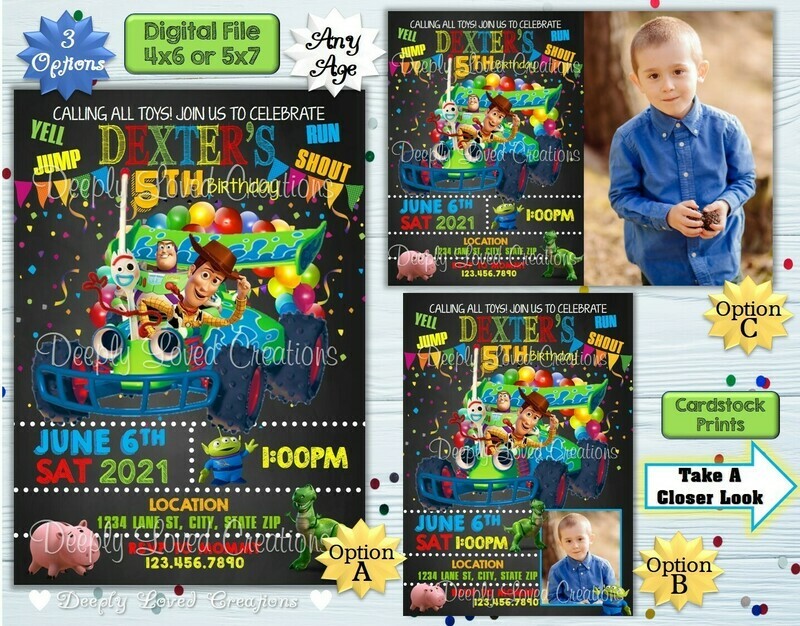 Toy Story Birthday*Toy Story Invitation*Toy Story Digital*Toy Story Theme*Toy Story Party*Toy Story Invite