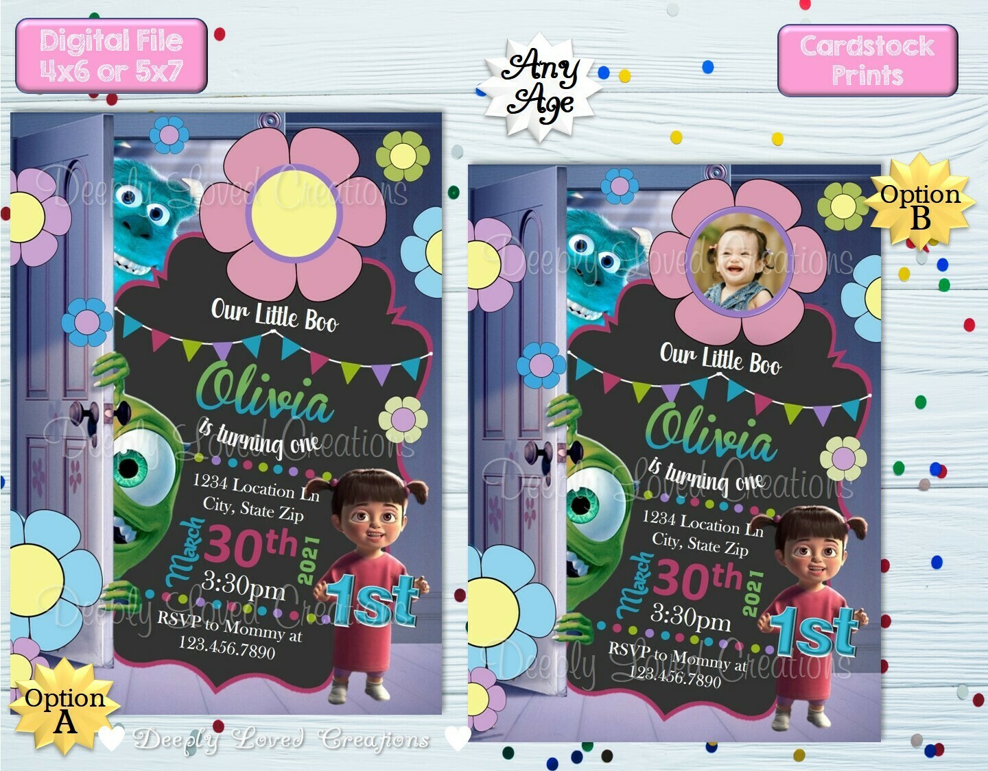 Monsters Inc Birthday*Monsters Inc Invitation*Monsters Inc Digital*Monsters Inc Theme*Monsters Inc Party*Monsters Inc Invite