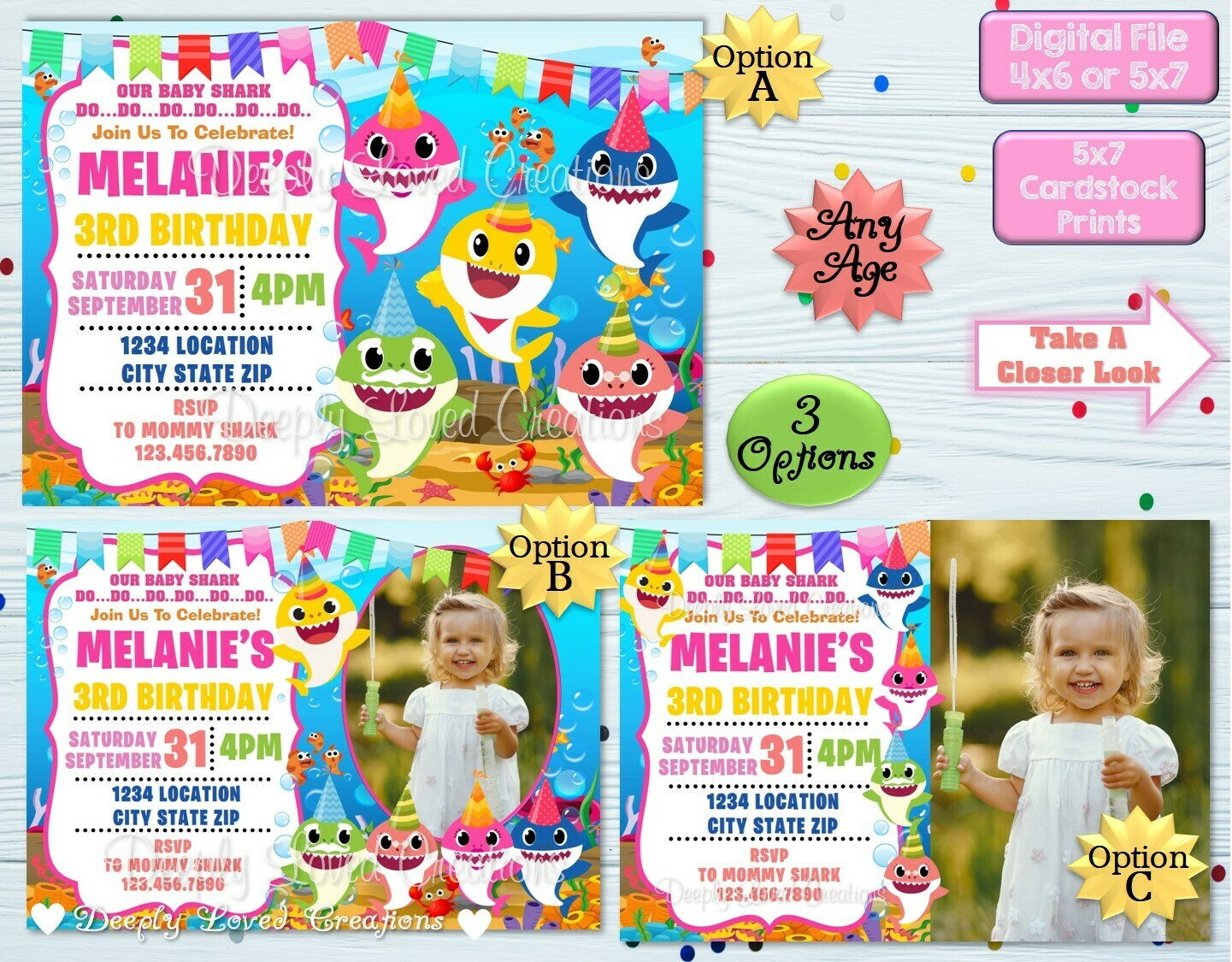 Girl Baby Shark Birthday*Girl Baby Shark Invitation*Girl Baby Shark Digital*Girl Baby Shark Theme*Girl Baby Shark Party*Girl Baby Shark Invite