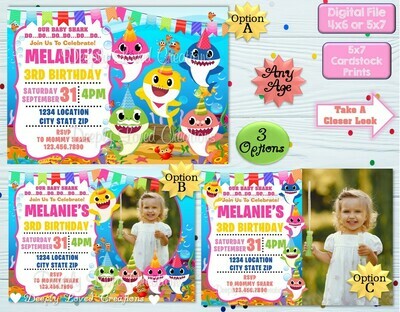 Girl Baby Shark Birthday*Girl Baby Shark Invitation*Girl Baby Shark Digital*Girl Baby Shark Theme*Girl Baby Shark Party*Girl Baby Shark Invite