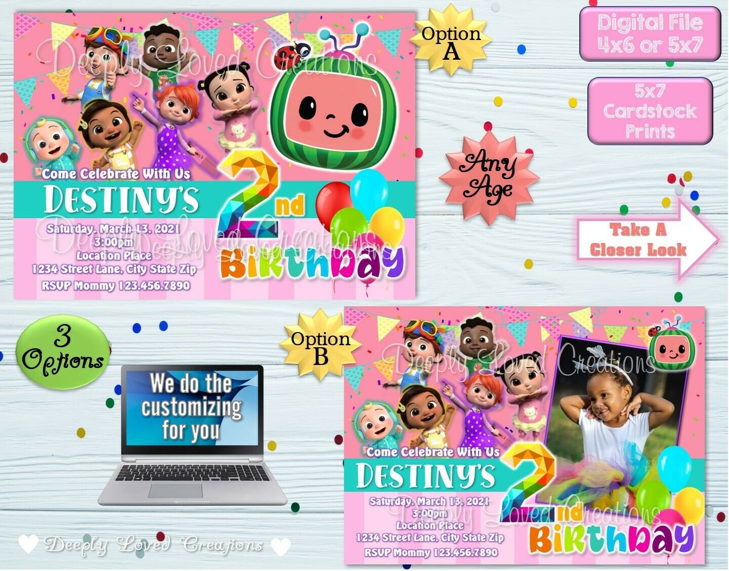 Cocomelon Birthday*Cocomelon Invitation*Cocomelon Digital*Cocomelon Theme*Cocomelon Party*Cocomelon Invite*Girl Cocomelon Birthday*Girl Cocomelon Invitation