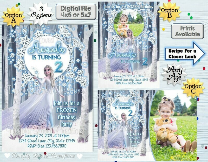 Frozen Birthday*Frozen Theme*Frozen Party*Frozen Invitation*Frozen Digital*Frozen Invite